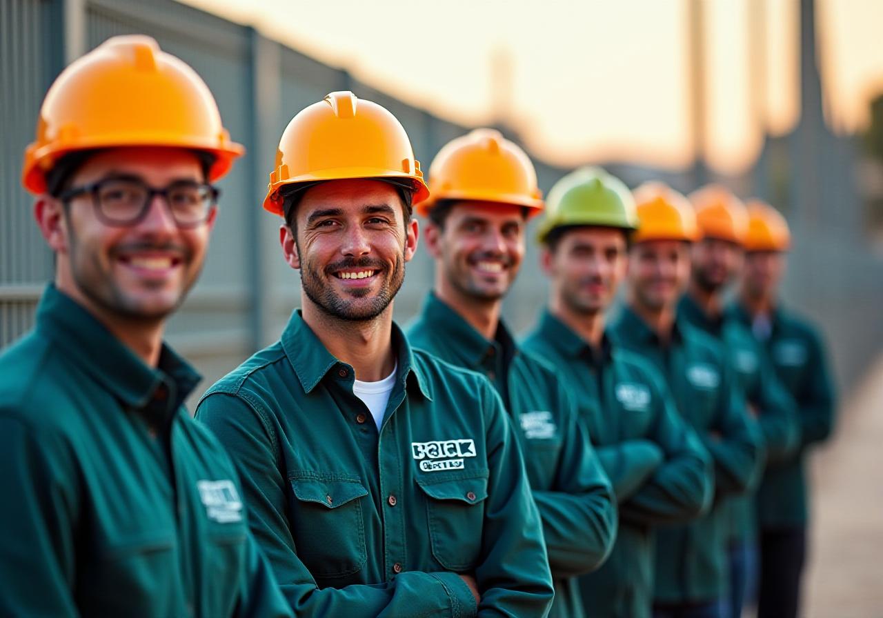 Il team di Lince Recinzioni al lavoro sulla pista ciclabile del Tevere